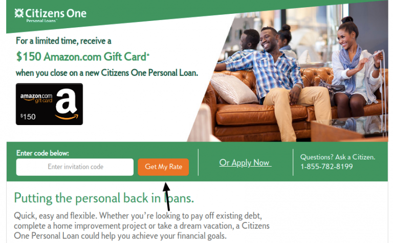 citizens one loan iphone