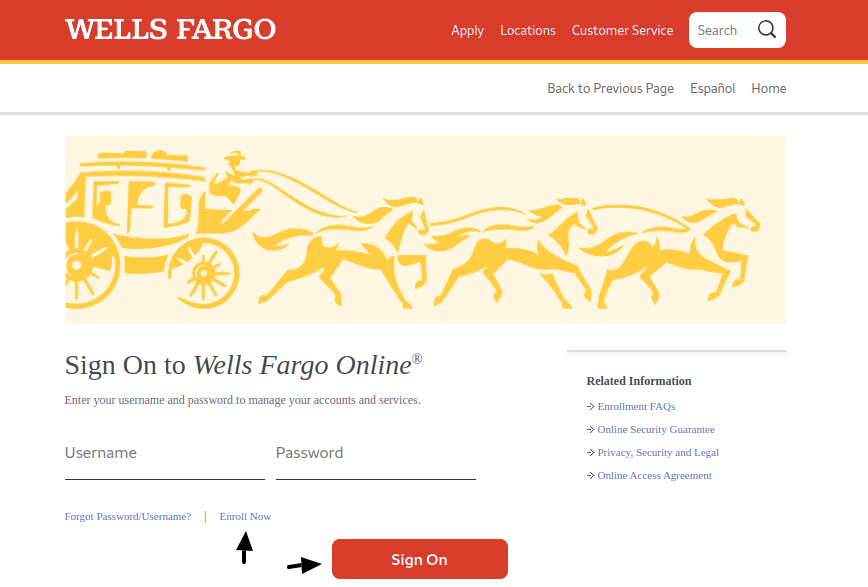 wells fargo login