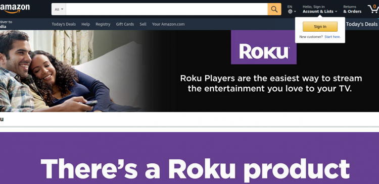 how to register amazon video on roku
