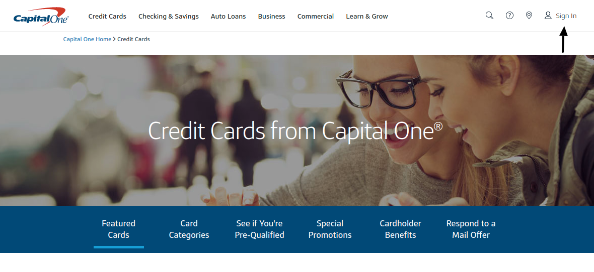 capital one credit card login pay bill