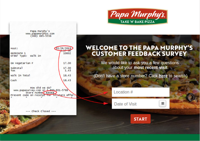 Papa Murphy s Guest Satisfaction Survey