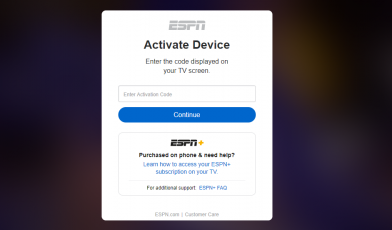 Activate ESPN on Smart Device