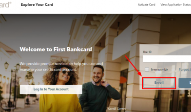 Enroll with First Bankcard online account