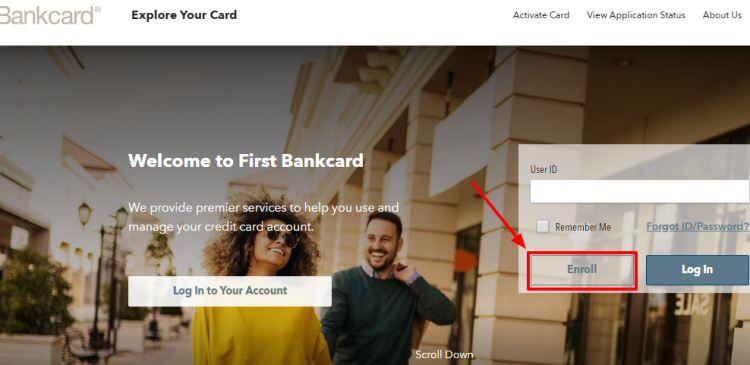Enroll with First Bankcard online account