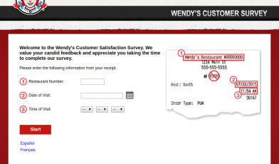 Wendy Customer Survey