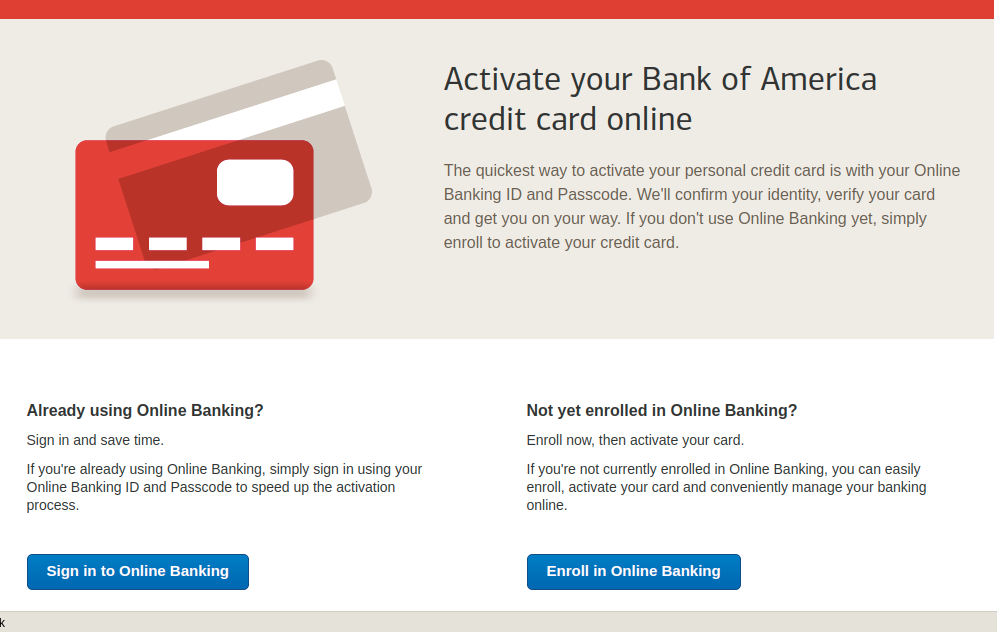 Bank of America Card