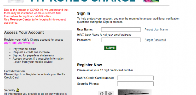 How to Activate Kohl’s Charge Card