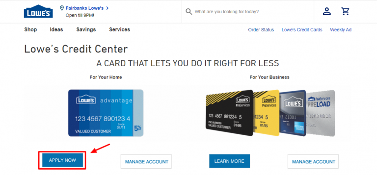 how to find my lowe's credit card account number