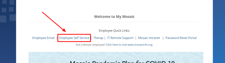 Mymosaicinfo login