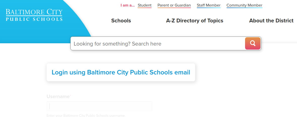 Baltimore City Public School Login