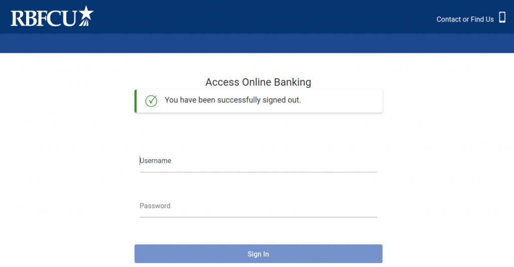 RBFCU Login