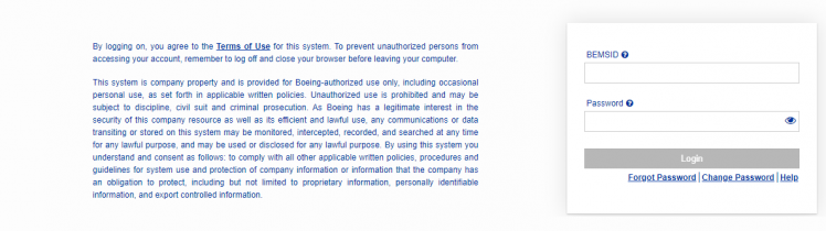 Boeing Employee Login