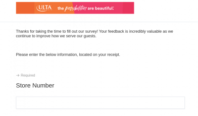 Ulta Store Survey