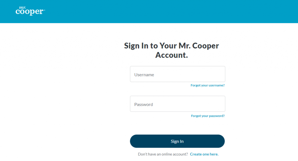 Www mrcooper signin Mr Cooper Online Account Login