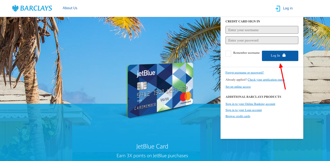 Jetblue mastercard login