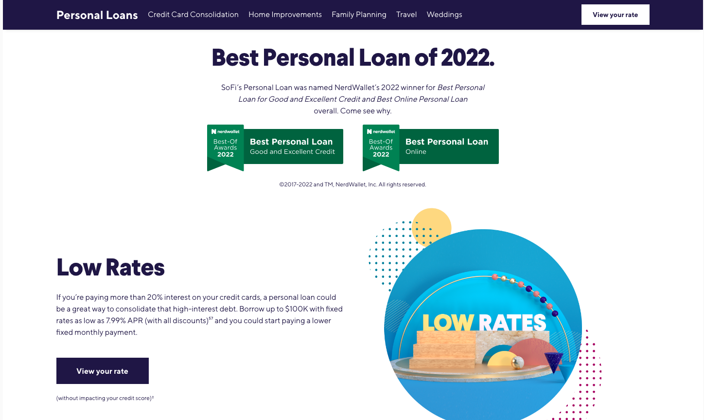best sofi personal loan 2022