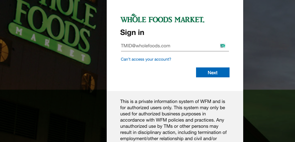 Whole Foods Market Login tips