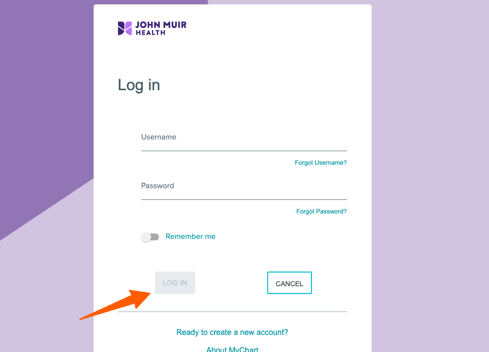 john muir health login